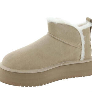 UGG Koolaburra Ultra Mini Platform Boots 10 Sand